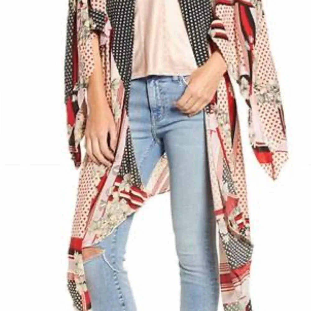 Free People Morning Glory Patterned Kimono - Picture 2 of 7